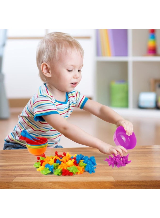 SnuzzleMart  dinosaur-shaped counting/sorting toys Sensory Silicone Suction Fidget Toy Set – 8 Pieces - Image 2